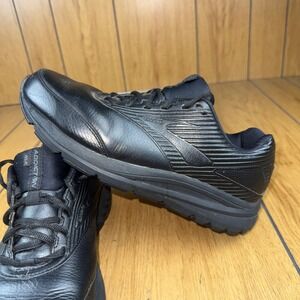 Brooks Addiction Walk Women's Black Leather Walking Shoes Extra Wide‎ 2E US 11